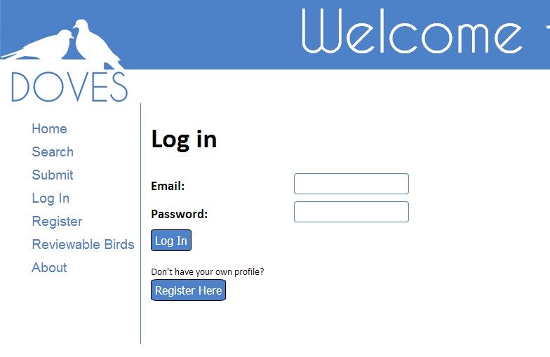 Log in screen cap